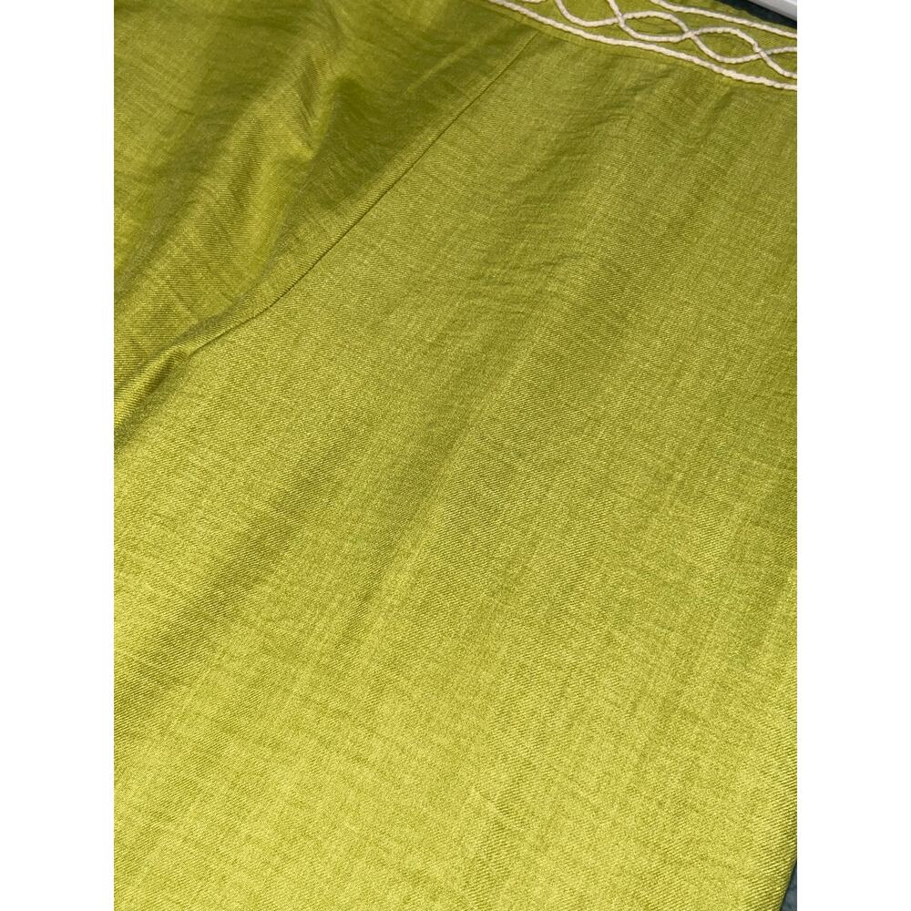 Milk & Honey Chartreuse Wide Leg Lounge Pants Resort Wear Large with Pockets - Picture 6 of 10